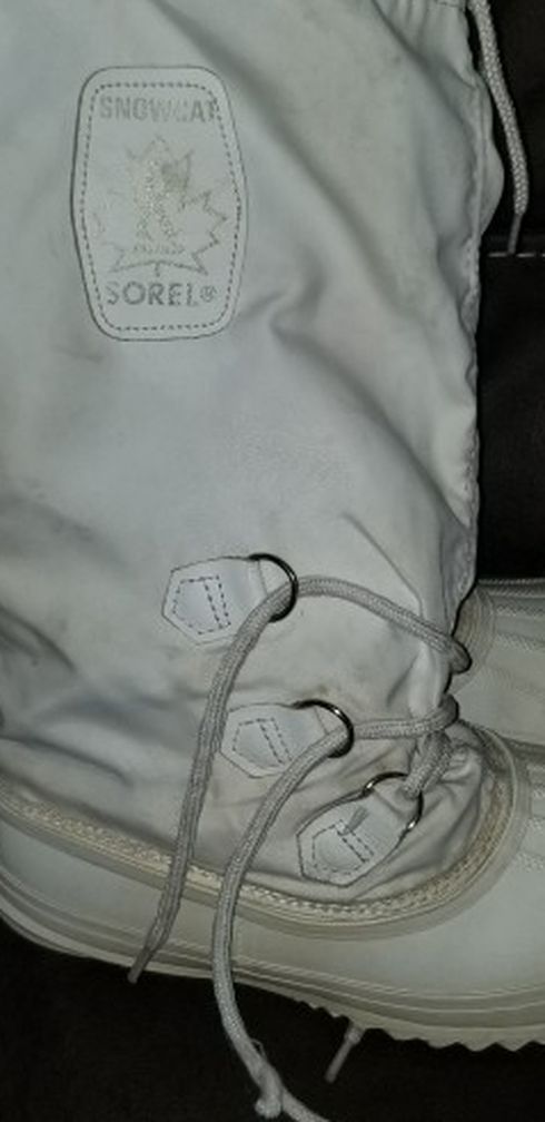 Sorel Snowcat White Ladies Boots Sz 9