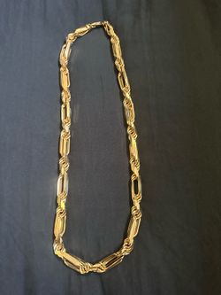 12mm 26” Italian Milano 14k gold plated chain