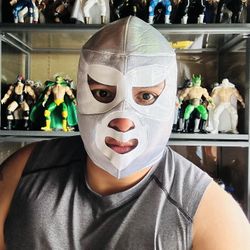 Angel Blanco Lucha Libre Mask Mexican Wrestling Adult Luchador Costume  Luchadores