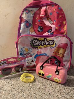 Shopkins backpack sunglasses set