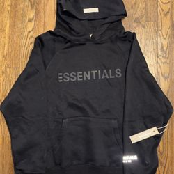 Black Essentials Fear Of God Hoodie Large 