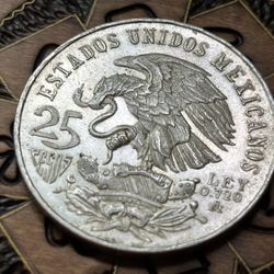 25 Pesos 1968. Coin Of Mexico 