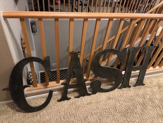 Wooden letters $25 each