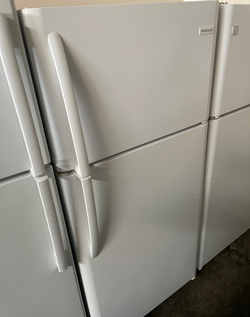 Frigidaire Top Freezer Fridge – White, Ice Maker Ready