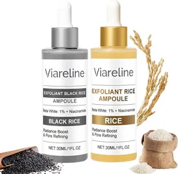Viareline exfoliant rìce ampoule, viareline exfoliant black rice