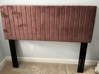 Queen Headboard (Velvet Fabric)