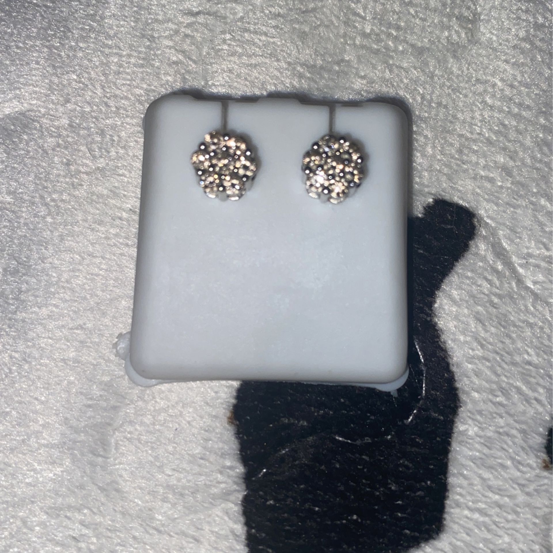 Dimond Cluster Earrings 