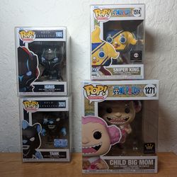 Funko Pop Anime Lot – One Piece & Solo Leveling (4 Total)