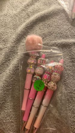 pink Bling pens bundle