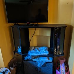 TV stand and lg HDTV lcd

