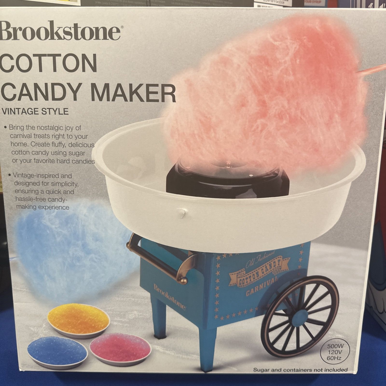 Brookstone Vintage Cotton Candy Maker Table Top Kitchen Style