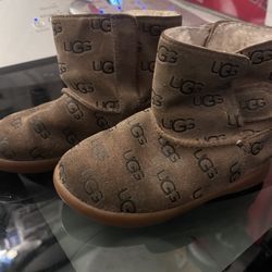 Ugg Keelan Embossed Boot Toddler Size 8