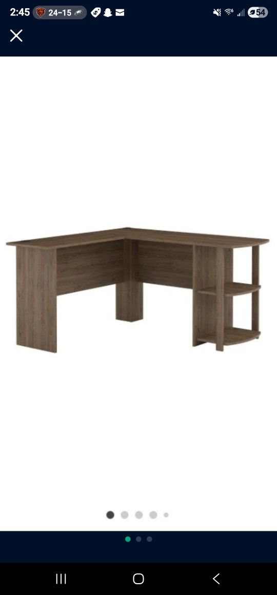 Ameriwood Home Dakota L shaped desk