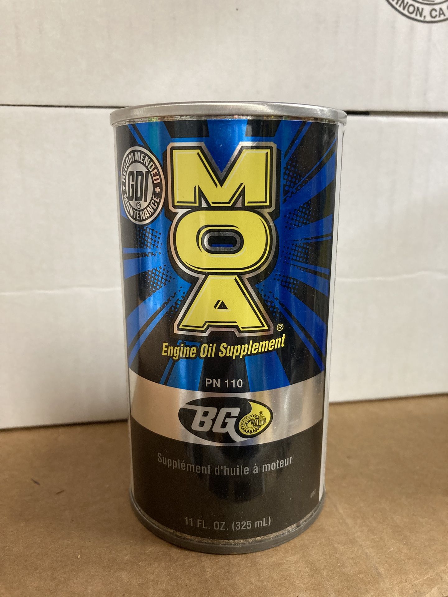 BG MOA Part #110 Engine Oil Supplement