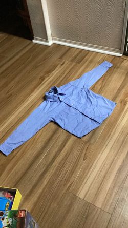 Blue Long Sleeve Button-Up Shirt