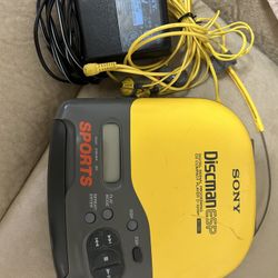 Rare Sony Disman D- 451SP Vintage Sports CD Player 