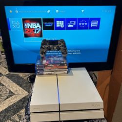 PS4 Glacier With Games 