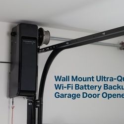 Wall Mount Garage Door Opener with WiFi and LED and for All Residential Sectional Garage Doors up to 10 ft. High
