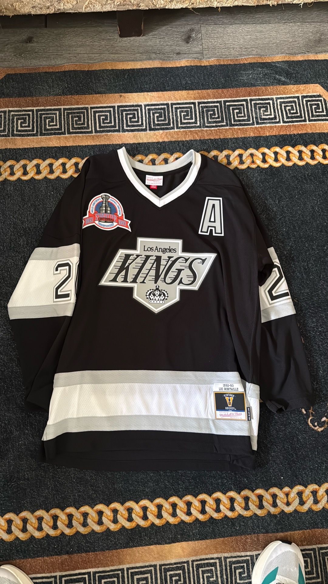Mitchell and Ness Luc Robitaille Kings Jersey
