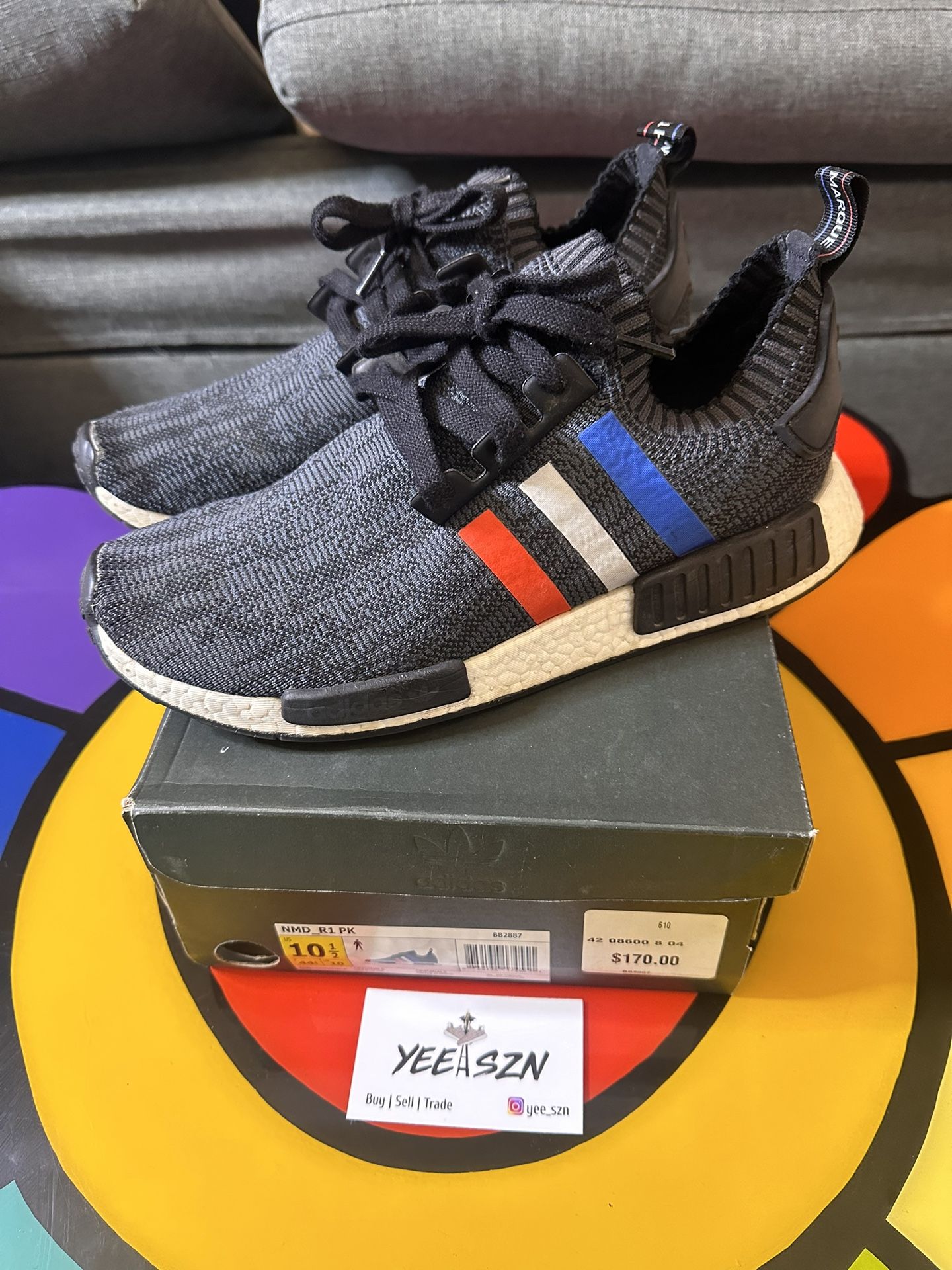 Adidas Nmd Tri Color Size 10.5 Used