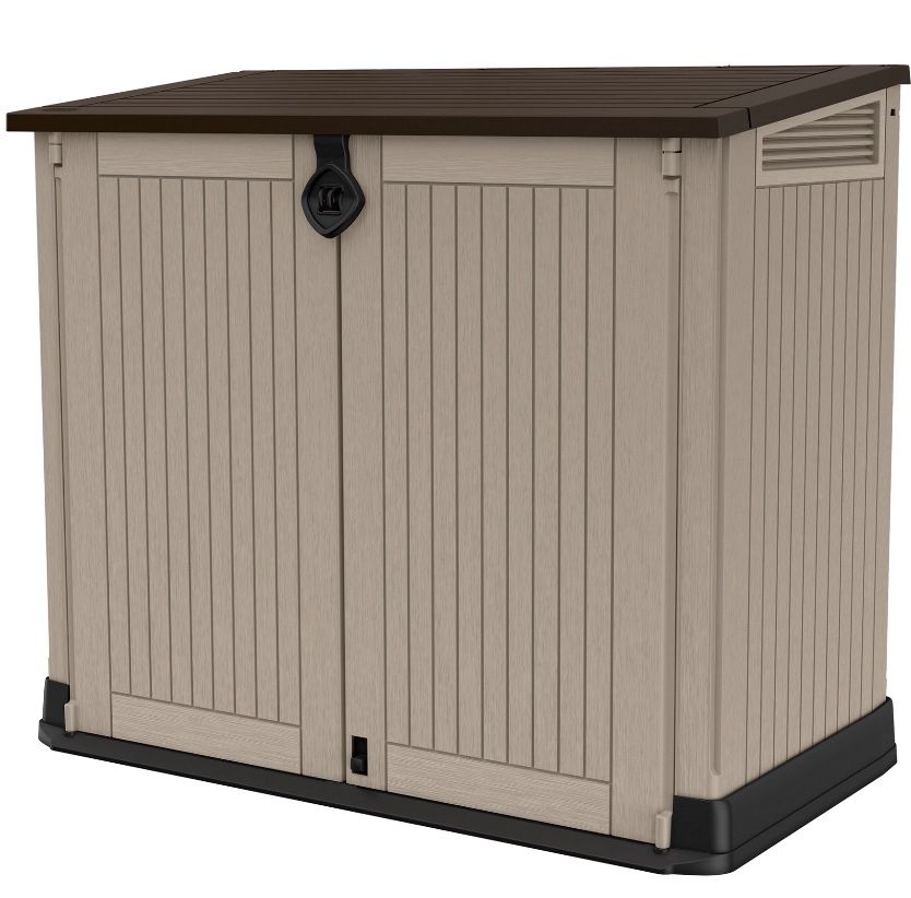 Keter 30 Cu.ft Storage All Wheather Resin Storage Shed, Beige Color Brand New