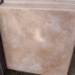 9 Tannish Tile Pieces ,Never Used