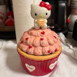 Hello Kitty Valentines Cookie Jar