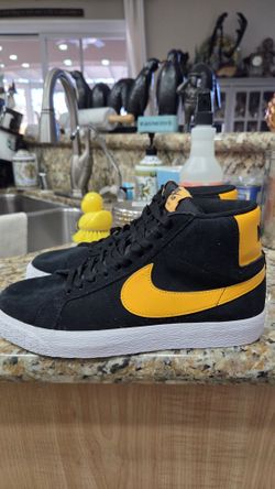 Nike Black And Yellow High Tops Size Mens 8