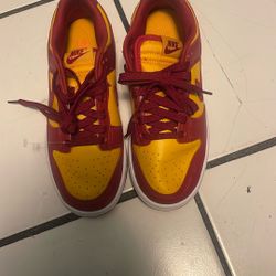 Nike Men's Dunk Low Retro Basketball Shoes, Gold,