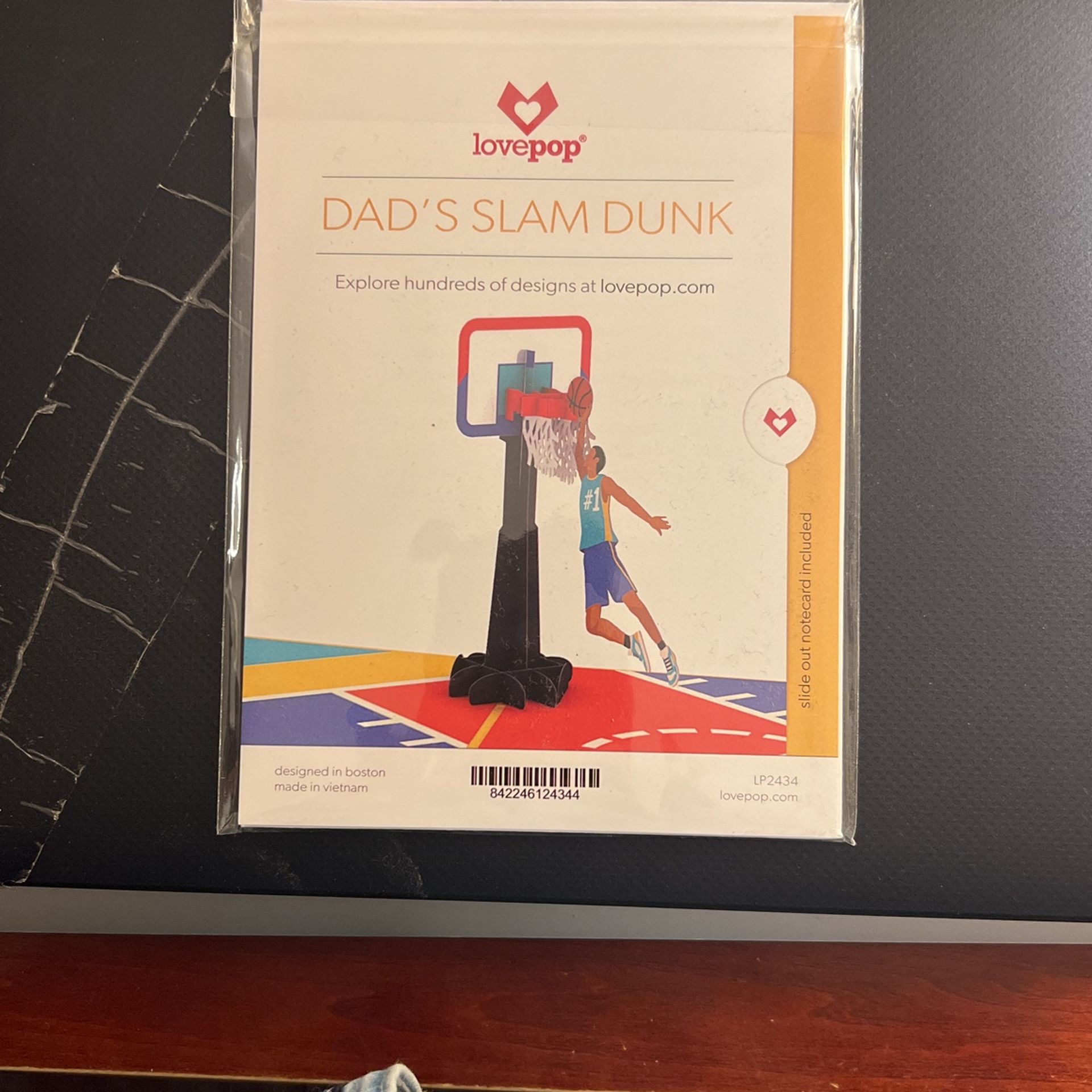 Dad’s Slam Dunk —- Lovepop — Fathers Day Or Mothers Day Or Birthday