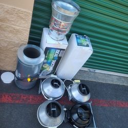 5 In-Line Grow Fans And Some Extra ducting