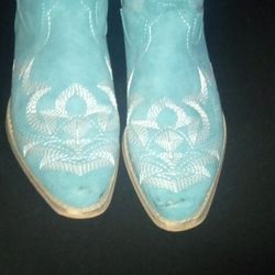 Baby Blue Cowboy Boots 