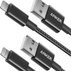 Anker 6 ft Premium Double-Braided Nylon Lightning Cable, Apple MFi Certified for iPhone Chargers, iPhone X/8/8 Plus/7/7 Plus/6/6 Plus/5s, iPad, iPad M