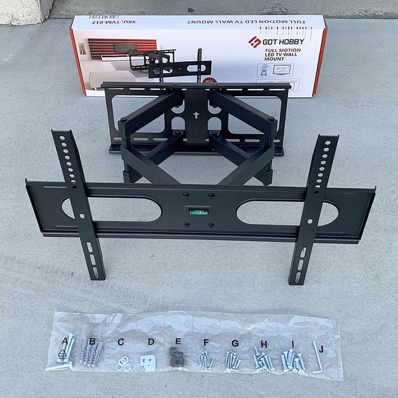 BRAND NEW $35 Large TV Wall Mount for 37-75 Inches, Full Motion Swivel Tilt VESA 600x400mm, Max 110 lbs 