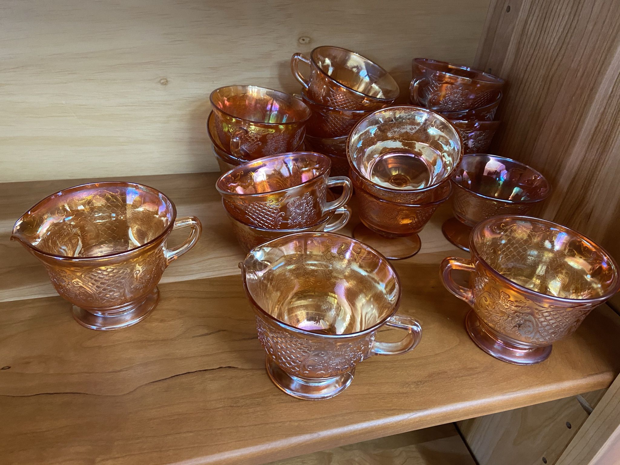 Depression. Federal Glass, Normandie, 148 Pieces