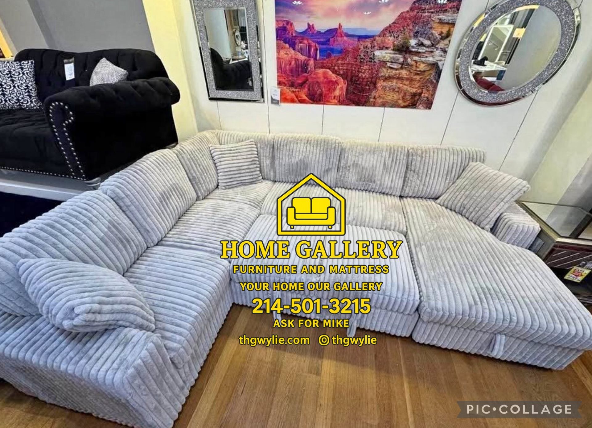 Jumbo Sectional Sleeper $17 Down