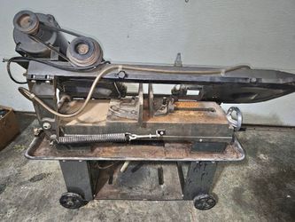 Horizontal Metal Cutting Band Saw on Wheels