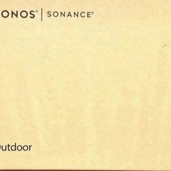 1 (Pair) Sonos Outdoor (White) Speakers.  Brand New Sealed. Includes Warranty.  Model: OUTDRWW1