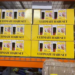 24 ct case, Popmask Ultimate Hair Set Detangling Hair Brush & Hair Ties & TURBAN