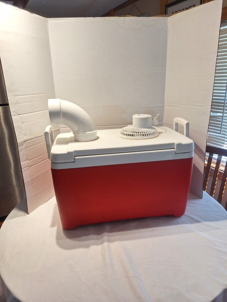 Homemade Igloo Cooler AC UNIT