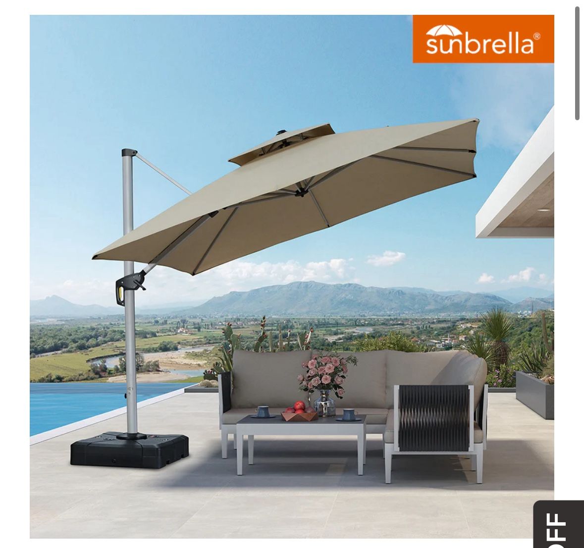 Purple Leaf Sunbrella