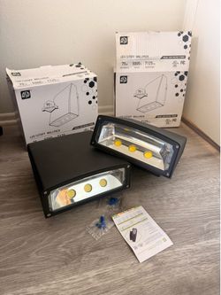 2 pcs ASD LED Cutoff Wallpack  75W, 5000k, ASD-WLP02A-75N50B