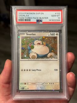 Pokemon PSA 10 Snorlax 122 Cosmos Black Star Promo