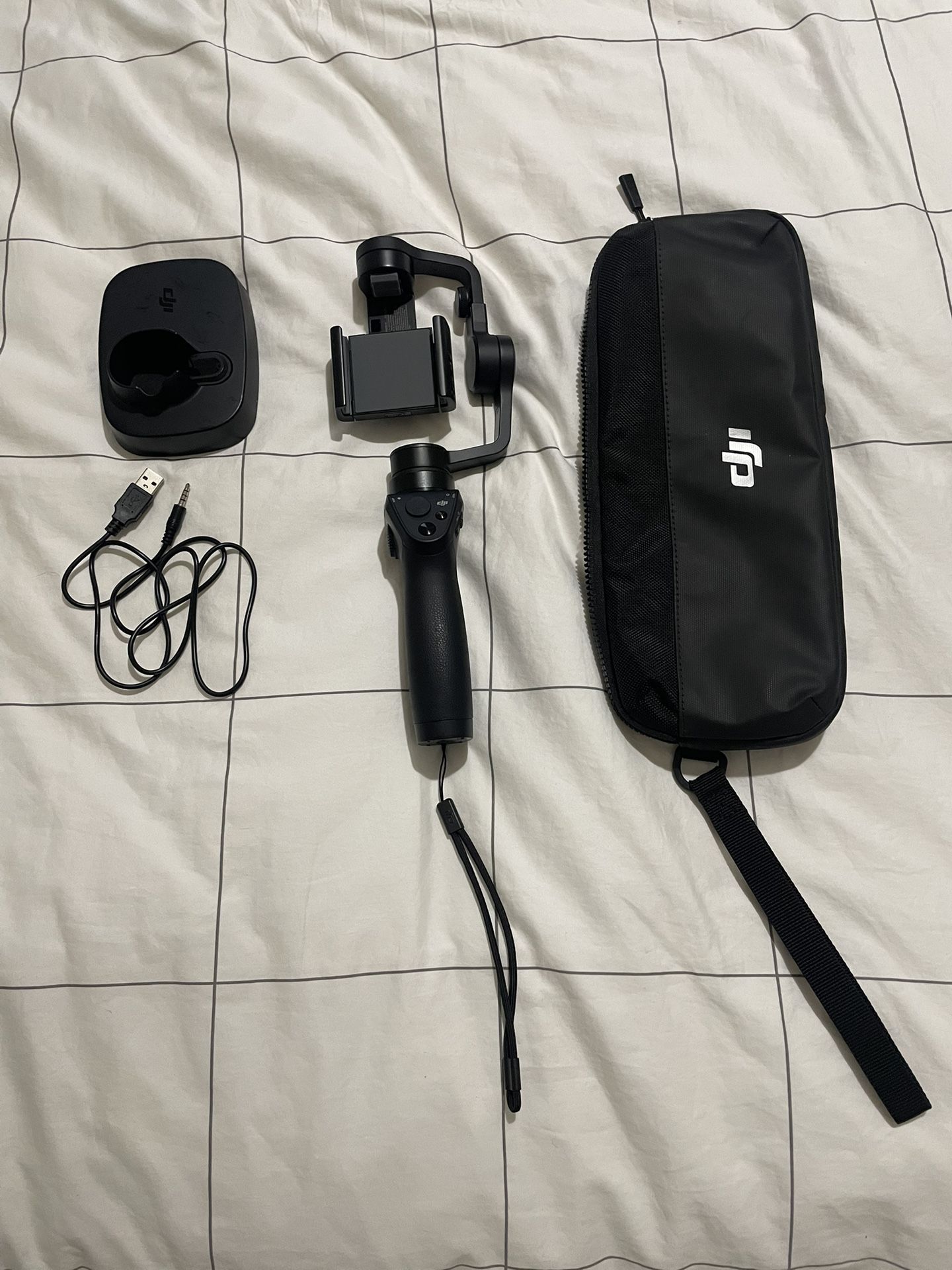 DJI Osmo Mobile with Stand & Case - Lightly Used, Needs Battery Replacement