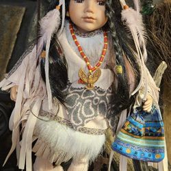 Indian Porcelain Doll On Swing