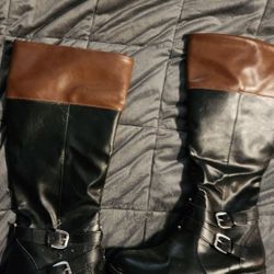 Black And Tan Winter Boots