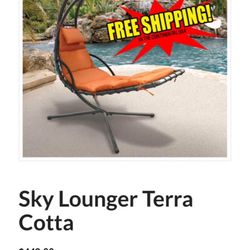 2 Sky lounger Terra Cotta Chairs 