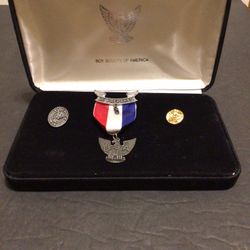 (3) Vintage 1980s Eagle Scout Boy Scouts Medals