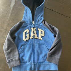 Boys Blue Gap Zip Up Sweater