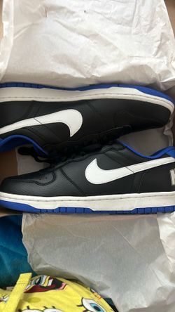 Big Nike low black blue white